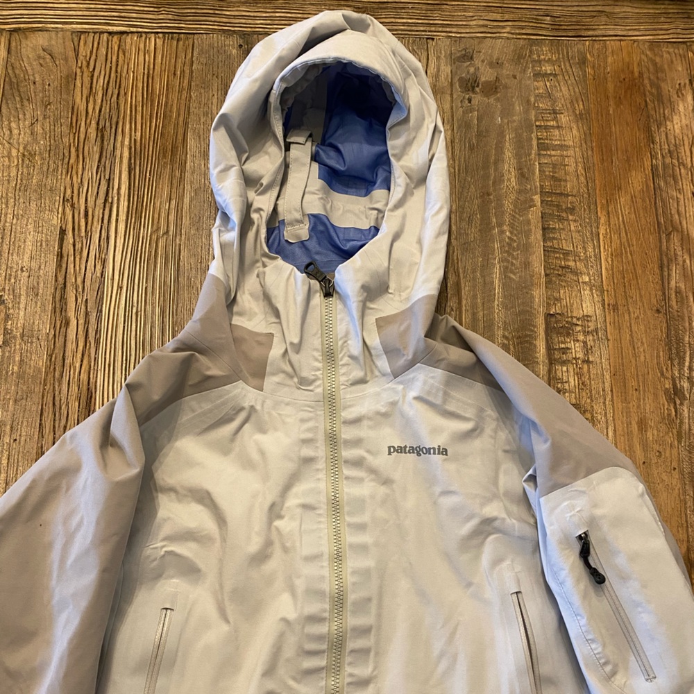 Patagonia Gray and Blue Zip-Up Jacket